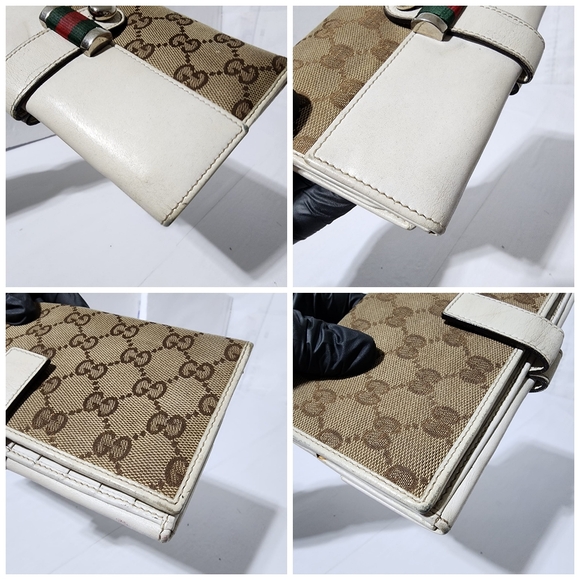 Gucci Shima Long Leather And Canvas Beige/Off-White - Picture 10 of 16